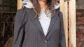 Split-Back Hooded Blazer